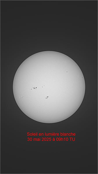 Soleil lumière blanche 30052025 09h10TU