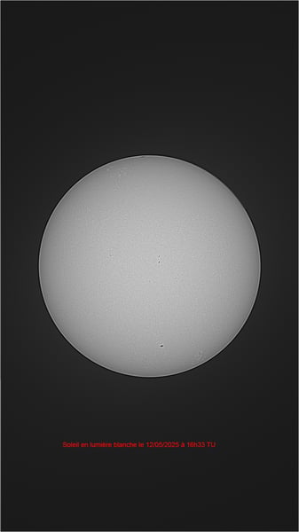 12052025 16h33TU Soleil lumière blanche