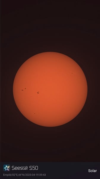 Soleil lumière blanche 19042025 07h43TU