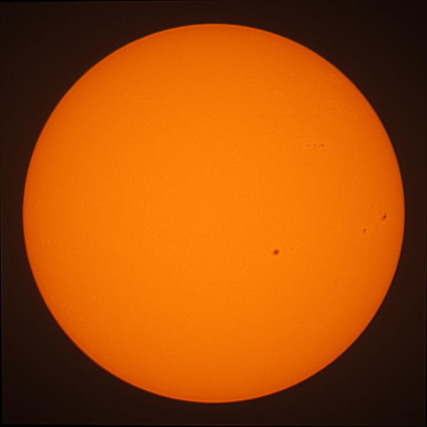 Observation solaire du 27 décembre 2023 à Nexon