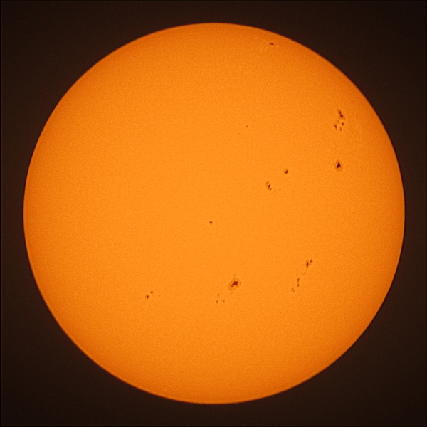 Observation solaire du 25 août 2024 à La Meyze