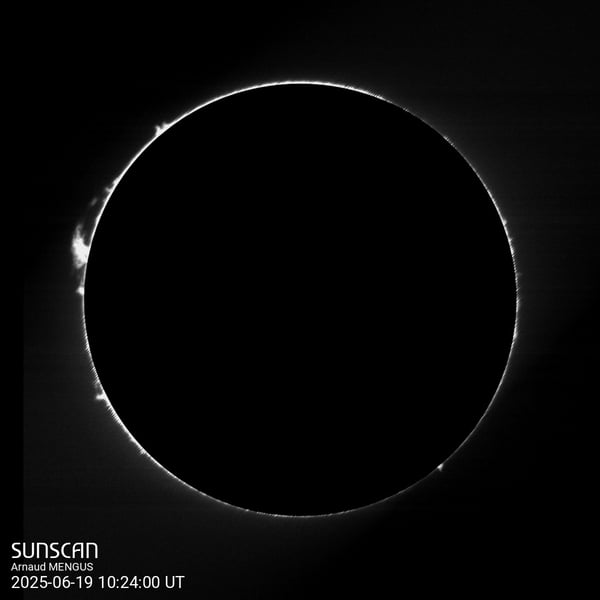 Sunscan Protuberances 19 juin 2025 à La Meyze
