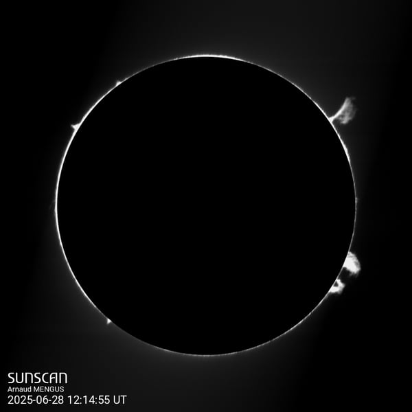 Sunscan Protubérances 28 juin 2025 à La Meyze