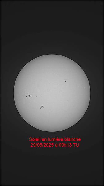 Soleil lumière blanche 29052025 09h13TU