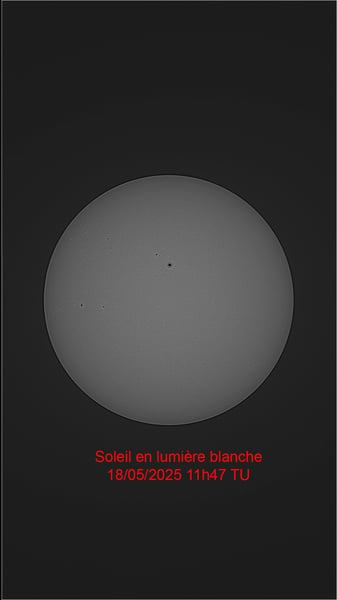 Soleil lumière blanche 18052025 11h47TU
